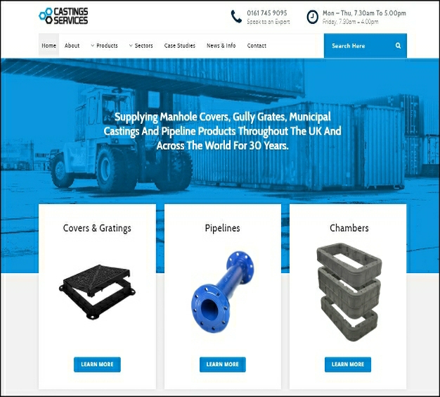 Castings Services Homepage Image